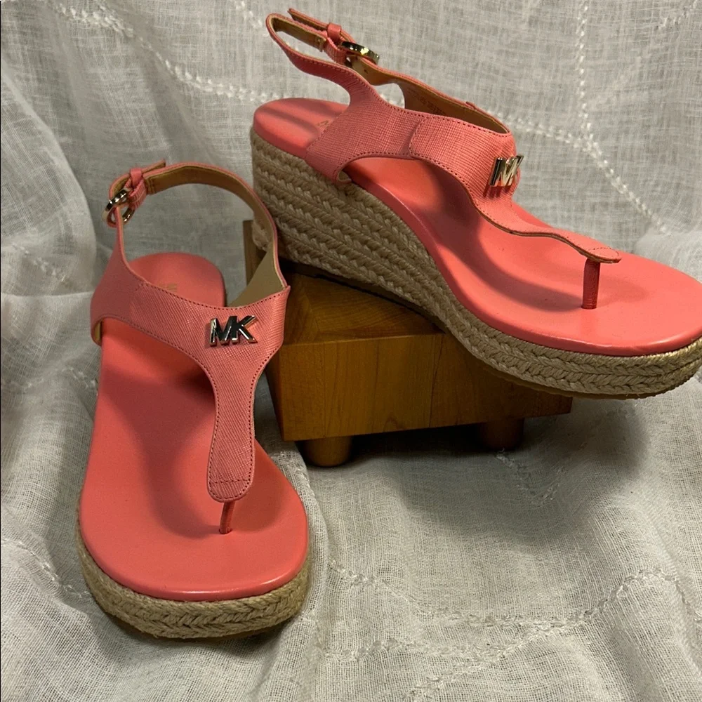 NWOT Michael Kors espadrille wedge sandal